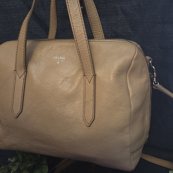 Fossil Neutral Leather Satchel – Quiet Luxury, Loud Opinions - Picture 5 of 16
